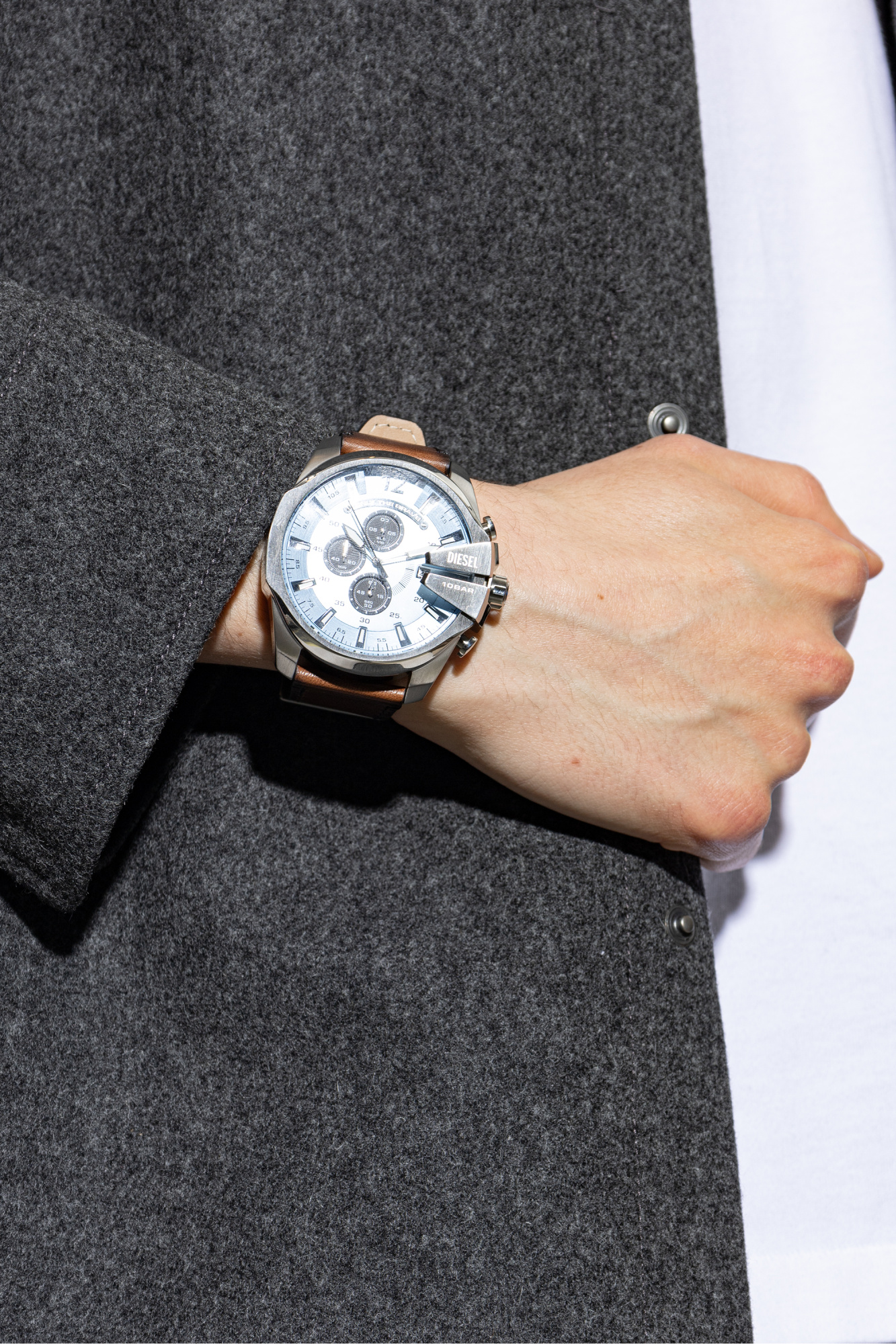 Diesel Watch with a leather strap | Men's | Vitkac